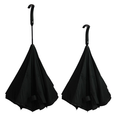 Crutch Walking Stick Handle Windproof Automatic Straight Umbrella with One-Click Open