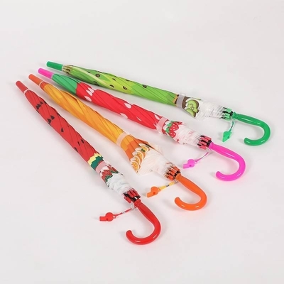 Straight Handle Straight Pole Umbrella for Children Kindergarten Cute Cartoon Design