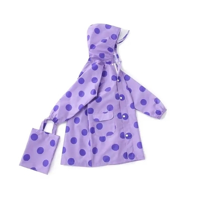 Cartoon Girl's Raincoat Single-person Rainwear Poncho Style for Kids 100% EVA Fabric