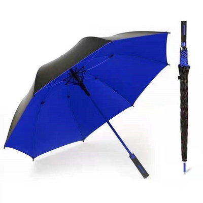 CLASSIC Design Style Straight Golf Umbrella with Auto Open and Black Coating Fiberglass