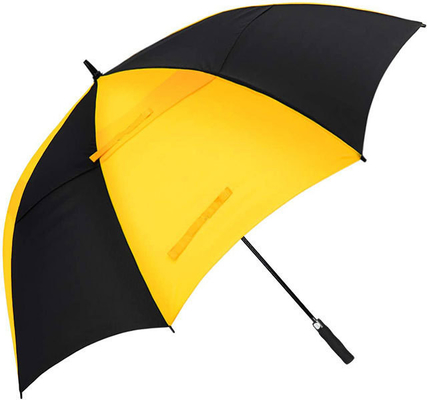 190T Pongee Fabric Double Layer Golf Umbrella for Big and Long Coverage on Rainy Days