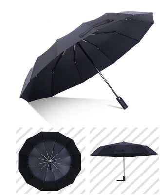 Customized Logo 12K 23inch Stock Automatic Umbrella for Personalized Corporate Events