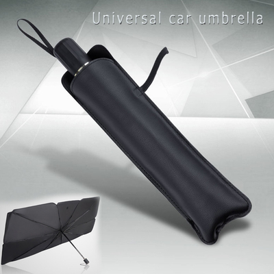 Steel Frame Customized Logo Car Windshield Sunshade Umbrella UV Protect Foldable