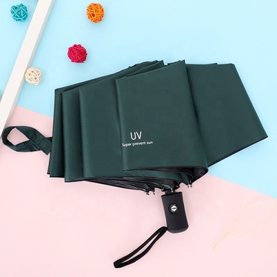 3 Folding Automatic Travel Rain Umbrella with Customized Printing and Customer's Logo