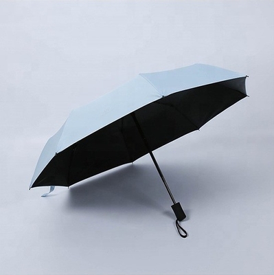 Rubber Coated Handle Vinyl Sunscreen Anti-Ultraviolet Sun and Rain Dual- Folding Umbrella