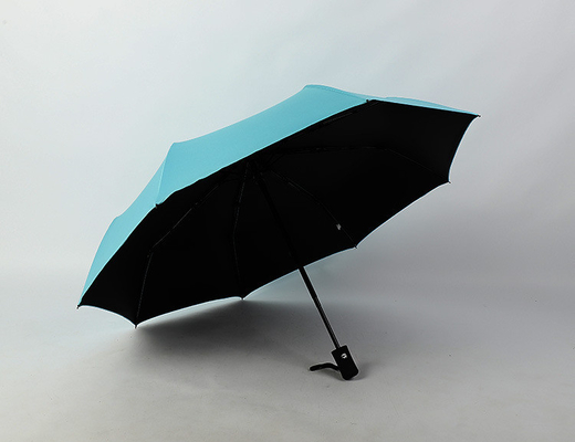 3 Folding Automatic Travel Rain Umbrella with Customized Printing and Customer's Logo