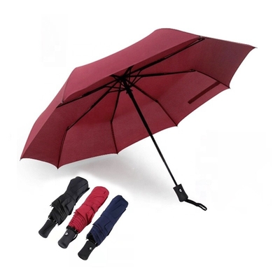 Folding Function Windproof Travel Umbrella with Customizable Fabric and Color Options