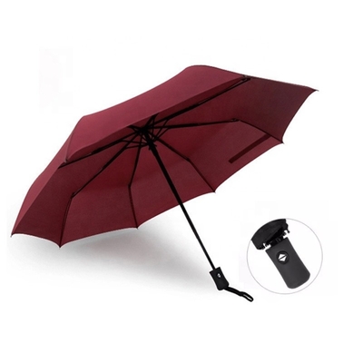 Folding Function Windproof Travel Umbrella with Customizable Fabric and Color Options