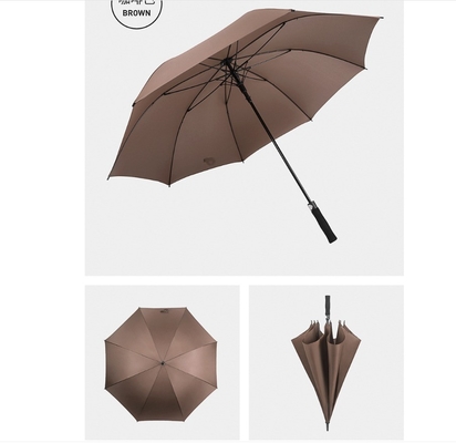 Department Stores Commercial Buyer Custom Print LOGO Semi-automatic Golf Umbrella