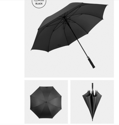 Department Stores Commercial Buyer Custom Print LOGO Semi-automatic Golf Umbrella