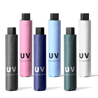302 Sample Cost Sun Protection Folding UV Umbrella Manual Control for Stock Promotion