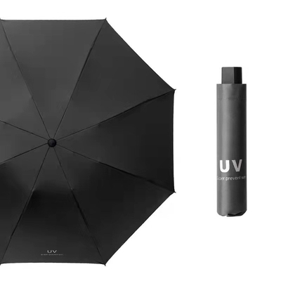 302 Sample Cost Sun Protection Folding UV Umbrella Manual Control for Stock Promotion