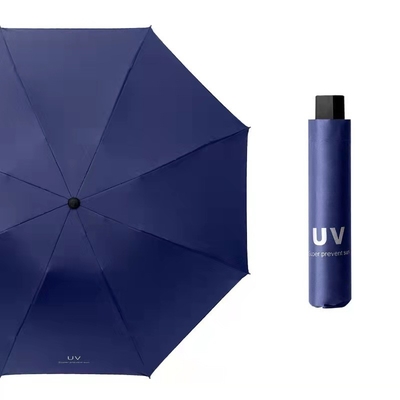 302 Sample Cost Sun Protection Folding UV Umbrella Manual Control for Stock Promotion