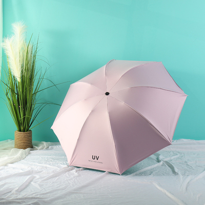 302 Sample Cost Sun Protection Folding UV Umbrella Manual Control for Stock Promotion