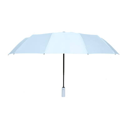 Pongee Panel Material Large Folding Advertising Umbrella for Sunny and Rain Dual