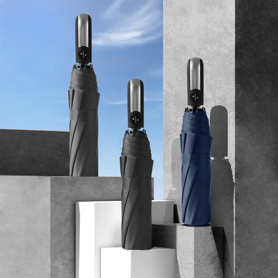 Businessmen's Must-Have X306 Fully Automatic Folding Umbrella with Minimalist Design