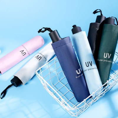 Customized X302 UV Vinyl Folding Outdoor Sunshade Umbrella for Sunny and Rainy Days