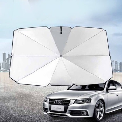 140cm Open Diameter Car Sun Umbrella-Block Heat with Manual Control and Safety Hammer