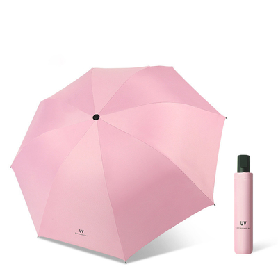 Free Sample Cost Stock Promotion Hand Open Sun Protection Folding UV Umbrella