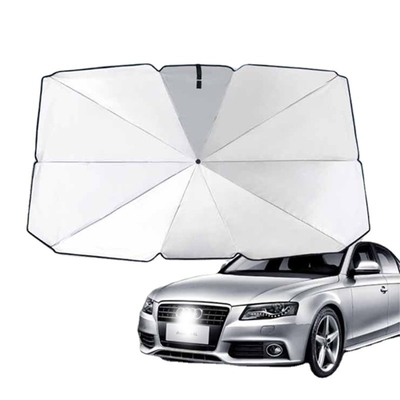 190T Ponegee Fabric Front Windshield Car Sunshade with Advertising and Foldable Design
