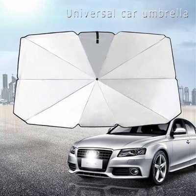 190T Ponegee Fabric Front Windshield Car Sunshade with Advertising and Foldable Design