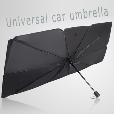 190T Ponegee Fabric Front Windshield Car Sunshade with Advertising and Foldable Design