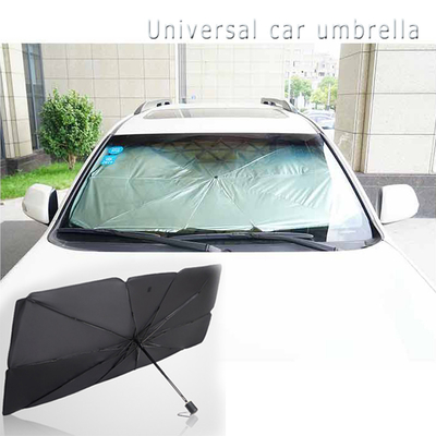 190T Ponegee Fabric Front Windshield Car Sunshade with Advertising and Foldable Design