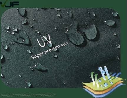 Customized Printing Three-folding Umbrella for Sun and Rain Protection in Minimalist Style