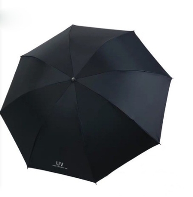 Customized Printing Three-folding Umbrella for Sun and Rain Protection in Minimalist Style