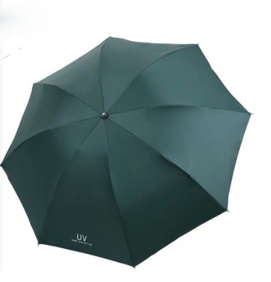 Customized Printing Three-folding Umbrella for Sun and Rain Protection in Minimalist Style
