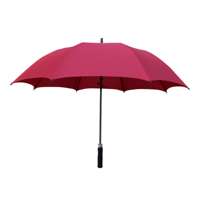 Business Promotion Umbrella Customized Curved Handle Golf Straight Umbrella with Logo