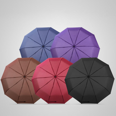 10k 23inch Automatic Folding Umbrella Car Windproof Design for Customized Promotions
