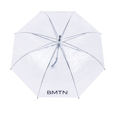 Transparent PVC Color Straight Rod Umbrella Three-Folding Design for All in 1 Function