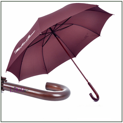 Fully-automatic Sunscreen Long Handle Golf Umbrella with Bent Hook and Customized LOGO