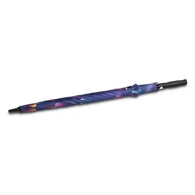 Popular Customized Logo and Pattern Sublimation Umbrella with Rubber Coating Handle