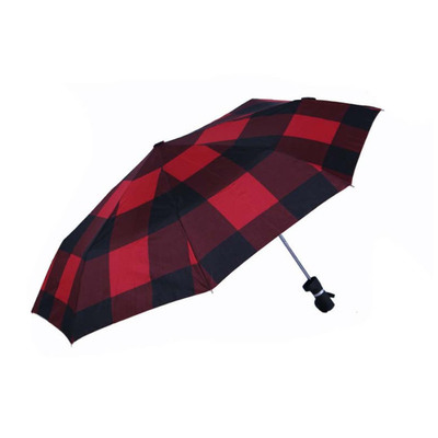 Minimalist Design Style Personalized 190T Pongee Fold Umbrella with Custom Print Logo