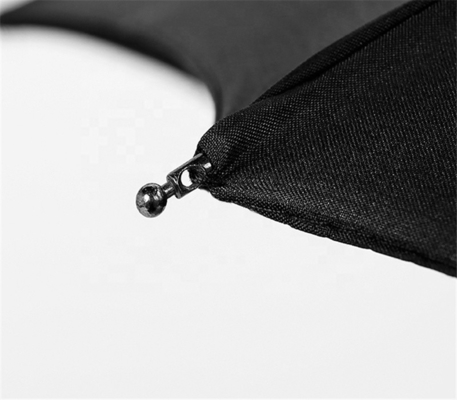 Black Steel Shaft 10K 190T Pongee Adults Automatic 3 Fold Umbrella with Logo Prints