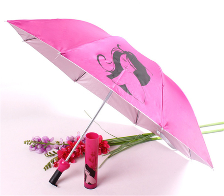 Travel Occasion 8K 21inch Fold Umbrella with Wine Bottle Advertising Printing Design