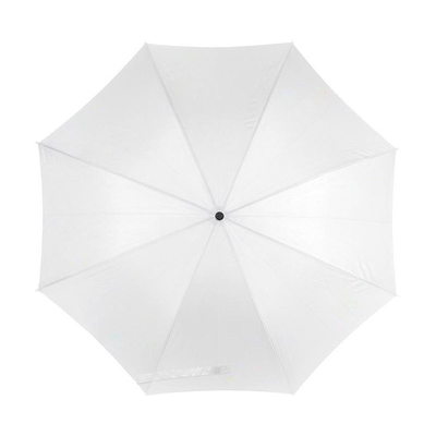 Custom Print Logo White Polyester Fold Umbrella for Advertising or Gifts and Durable