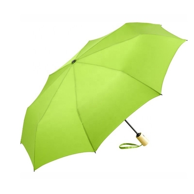 Steel Fiberglass Ribs Customized Automatic RPET Umbrella with Personalized Print Logo