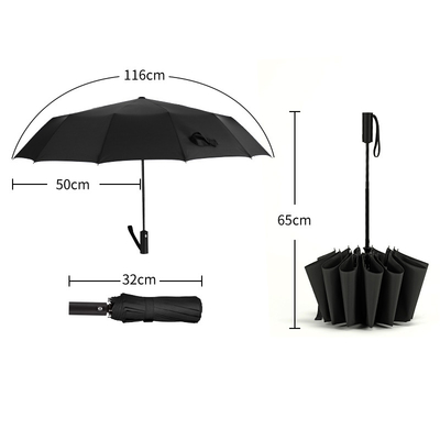 Customized 12K 23inch Foldable RPET Umbrella with Logo Printing and Personalized Design
