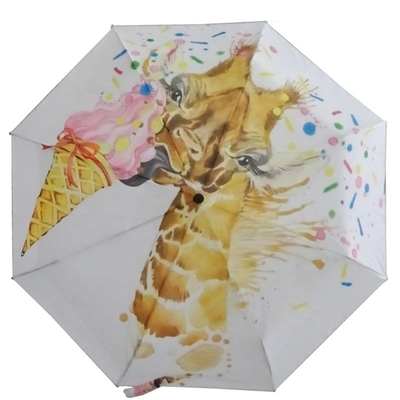 Stormproof Automatic Foldable Ladies Anti UV Sun Umbrella Three-Folding Performance