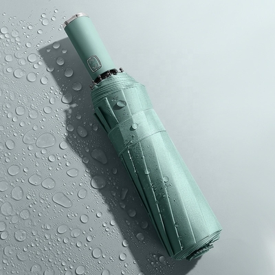 12k Rubber Coated Handle Automatic Windproof UV Protection Travel Umbrella for Items