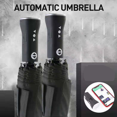 Minimalist Design Fully Automatic Folding Umbrella with Rechargeable Bluetooth Speaker