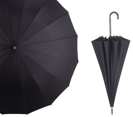 23inch 16ribs 190T Pongee Waterproof Japanese Umbrella Japan Fiberglass with Control