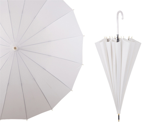 23inch 16ribs 190T Pongee Waterproof Japanese Umbrella Japan Fiberglass with Control