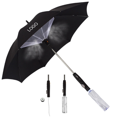 Stay Refreshed on the Go Manual Control Customized Fan Umbrella with Water Spray Mist