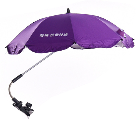 Stroller Accessory Universal Umbrella with Plastic Clamp Handle and 190T Pongee Panel
