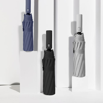 Commercial Gifts Three-folding Umbrella with High End Design Handle and Spare Parts