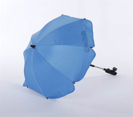 Stroller Accessory Universal Umbrella with Plastic Clamp Handle and 190T Pongee Panel